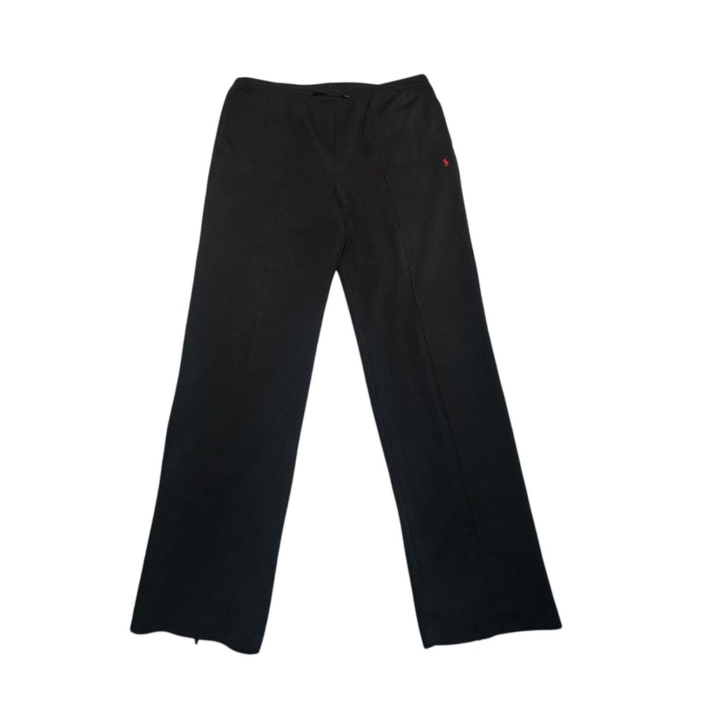 Vintage Polo Sport Ralph Lauren Mens XXL Black Y2K Sweatpants Pockets 90s USA